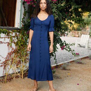 NWT Dark Blue Ainika Martina Long Sleeve Mini Dress